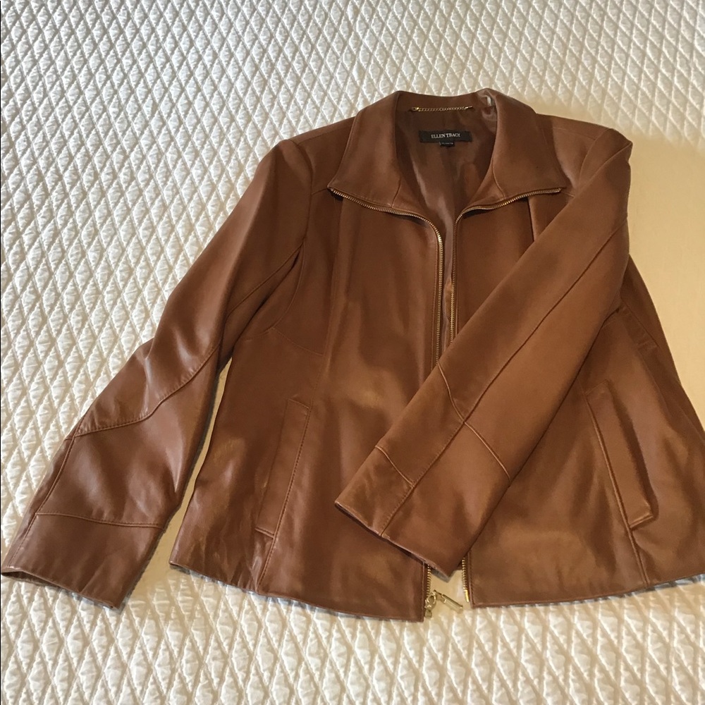Ellen Tracy XL Leather Jacket